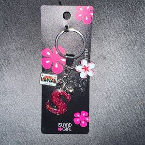 NWT: Letter S Hawaii Keychain Souvenir